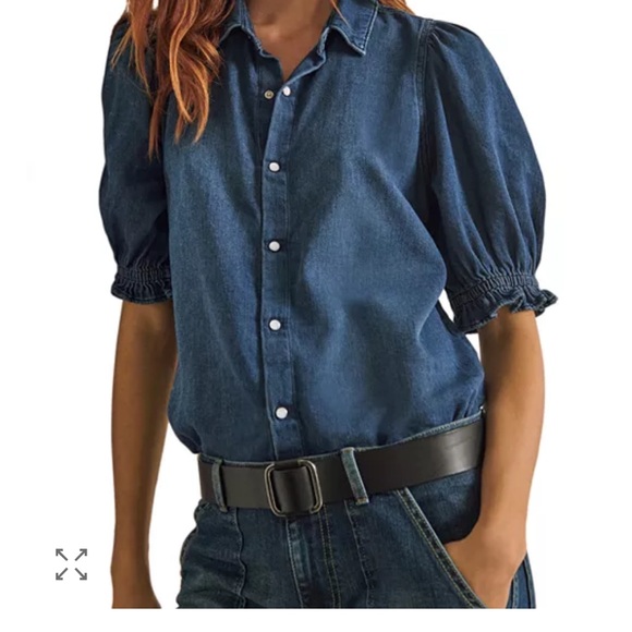 ba&sh Tops - ba&sh denim snap front honey Shirt